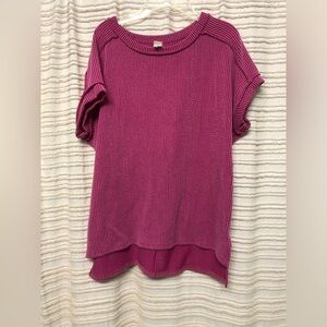 7th Ray Ribbed Boutique Top